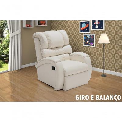 Poltrona Reclinável Imperial Giro Balanço Corano Amamentação Gelo 308
