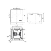 Caixa De Sobrepor 75x75 Com Tomada Dupla Margirius Sleek 2p+t 10a Branca - 2