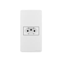 Placa Para Condulete Caixa 1" Com Tomada Margirius Sleek 2p+t 10a Branca Branco - 1