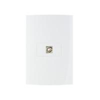 Tomada Para Telefone Margirius Sleek Rj11 4 Fios Com Placa E Suporte 4x2 Branca - 1