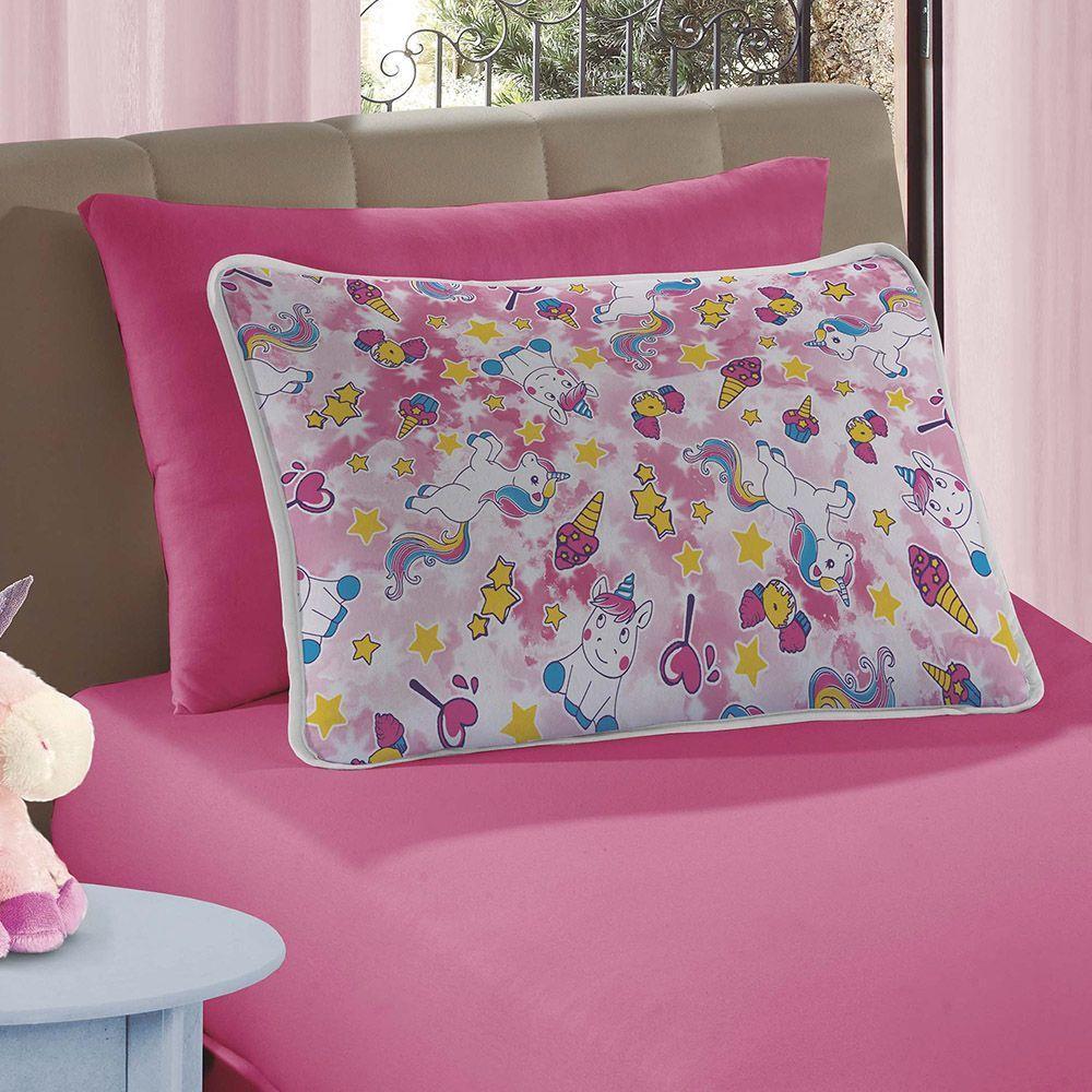 Jogo De Cama Lençol Solteiro Mymo 2 Peças Unicornio - 100% Algodão - 1