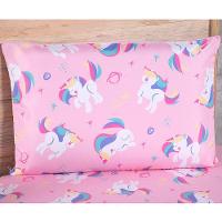 Jogo De Cama Lençol Solteiro Alegria 2 Peças Unicórnio Top - 100% Poliéster - 2