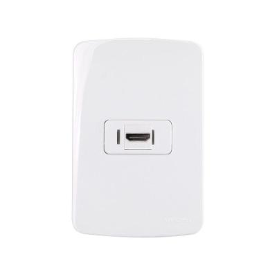 Tomada Hdmi Margirius B3 Com Placa 4x2 Branca Branco