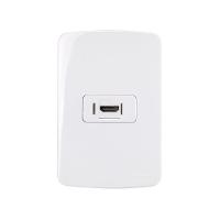 Tomada Hdmi Margirius B3 Com Placa 4x2 Branca Branco - 1