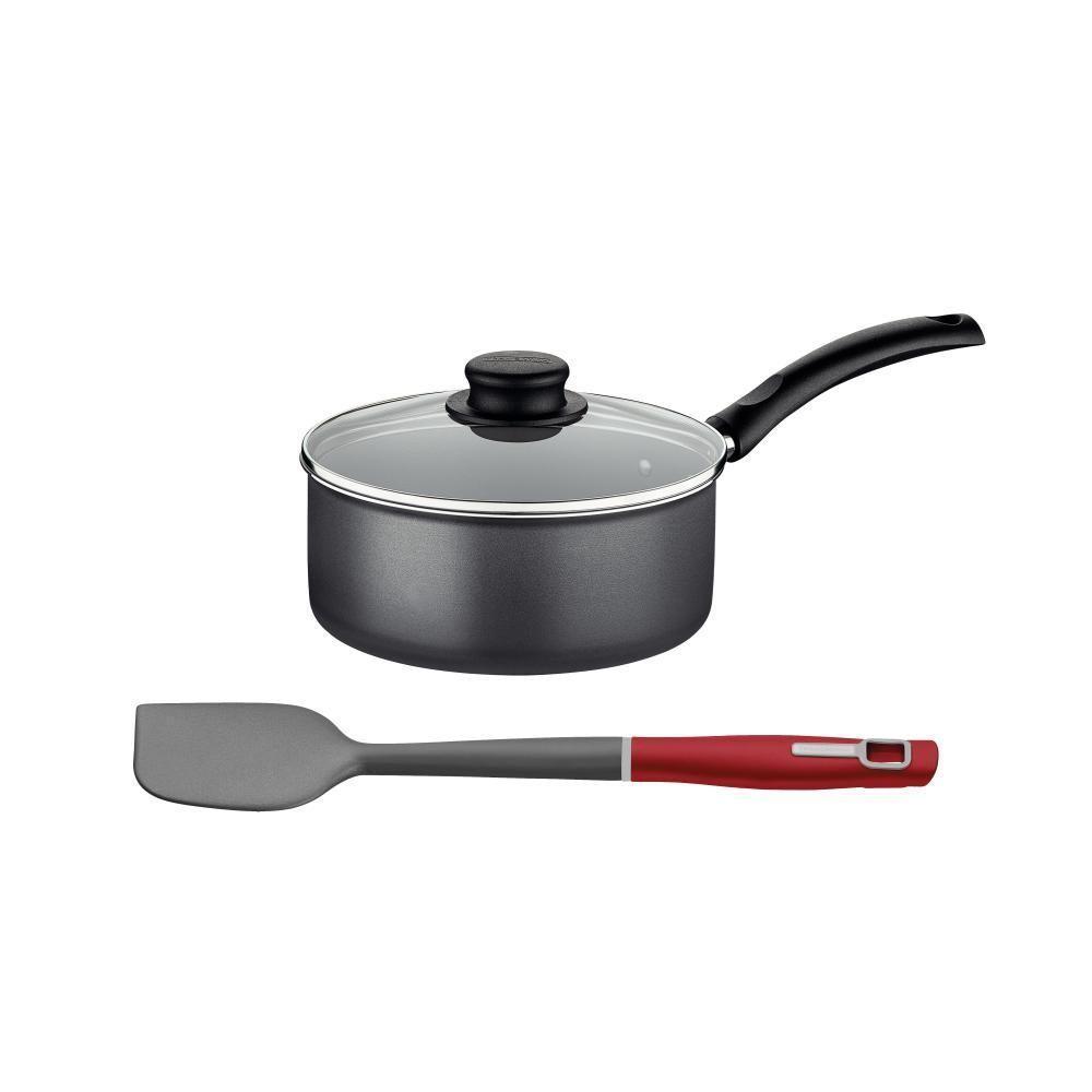 Panela Turim Alumínio Chumbo Antiaderente 16cm 1,4l Ptc + Espátula - Tramontina - 1