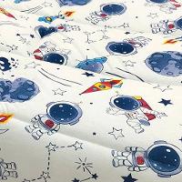 Edredom Mimos Solteiro Dupla Face Malha Manta Soft Astronauta - 100% Algodão - 4