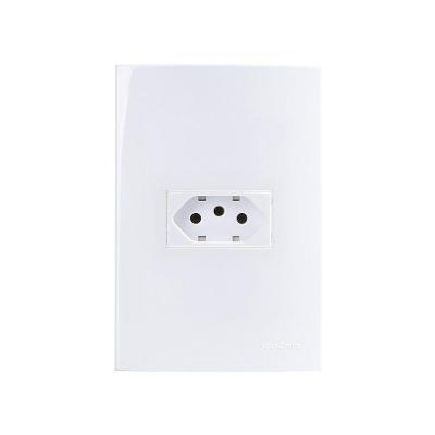 Tomada Margirius Sleek 2p+t 10a Com Placa 4x2 Branca