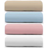 Kit Lençol King Cintilante Sem Elástico 4 Unidades - Varias Cores - 100% Algodão - 1