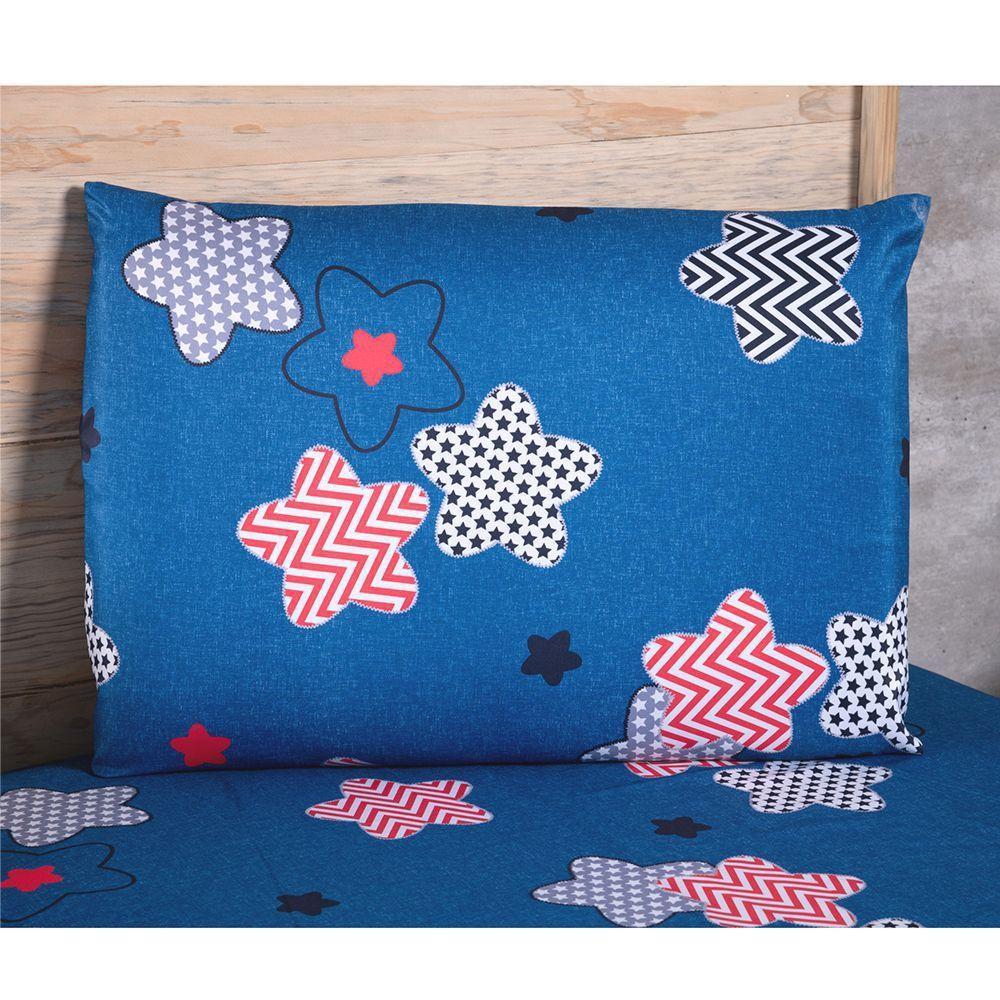 Kit Coordenado Edredom Com Lençol Solteiro Alegria - Star - 100% Poliéster - 5