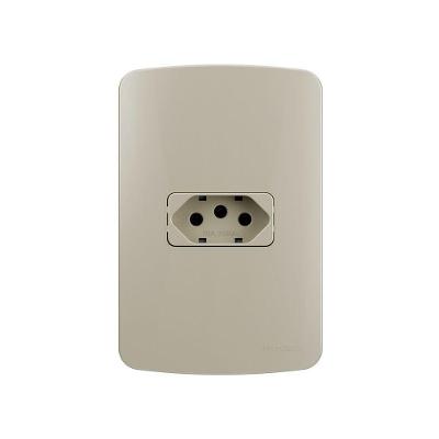 Tomada Margirius B3 Colors 2p+t 20a Com Placa 4x2 Pérola