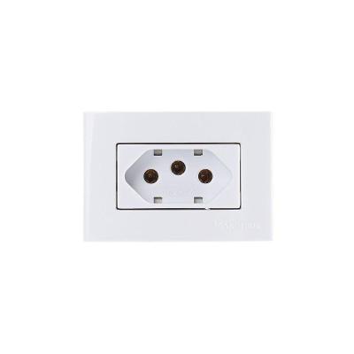 Placa Para Móveis 65x45 Com Tomada Margirius Sleek 2p+t 20a Branca