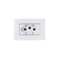 Placa Para Móveis 65x45 Com Tomada Margirius Sleek 2p+t 20a Branca - 1