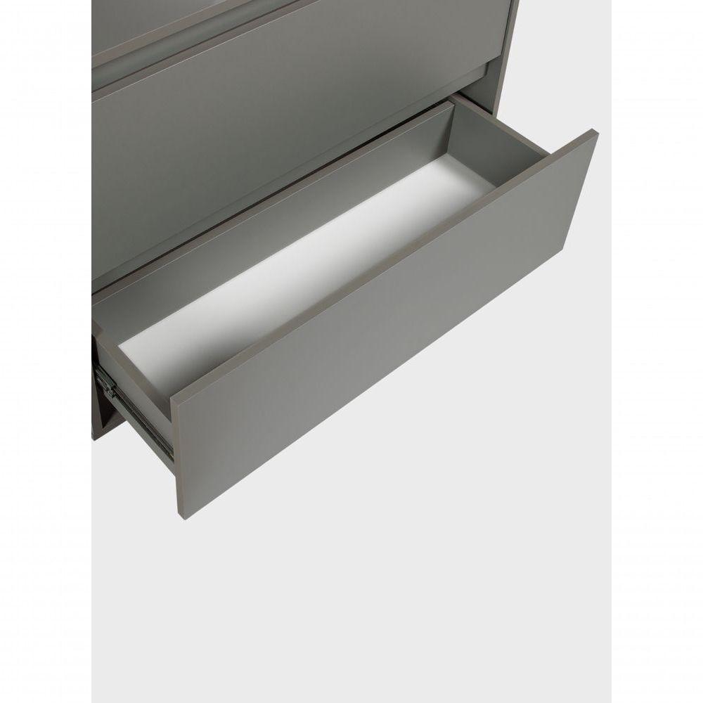 Gabinete Para Banheiro Com Cuba E Espelho Redondo 80cm Mdf Verde Dubai - On Móveis - 10