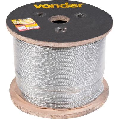 Cabo De Aço Galvanizado Aa 3,97mm 5-32 6x19m C- 500m Vonder