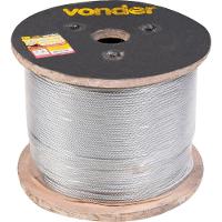 Cabo De Aço Galvanizado Aa 3,97mm 5-32 6x19m C- 500m Vonder - 1