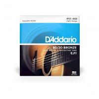 Encordoamento Violão Aço .012-.053 80-20 Bronze Ej11 D Addario - 1