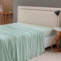 Lençol De Cima Avulso Minimal Liso Queen 01 Peça Malha 100% Algodão - Verde - 1