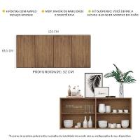 Aparador Buffet 4 Portas Suspenso Veneza Multimóveis V3594 Rustic Rustic - 6