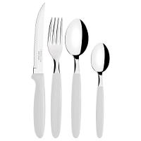 Panela Turim Alumínio Chumbo Antiaderente 1,4l Ptc + Faqueiro Ipanema Branco 24pc - Tramontina - 7