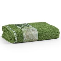 Toalha De Banho Avulsa Minimi Infantil 100% Algodão - 1,15m X 75cm - Jurássico Dinossauro - Verde - 1