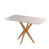 Mesa De Jantar Simpatia Retangular Em Vidro 120x80cm Jcm Cinamomo / Off - 1