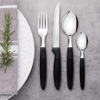 Caçarola Turim Alumínio Chumbo Antiaderente 2,8l + Faqueiro Ipanema 24pc + Wok Loreto 3,3l - 7