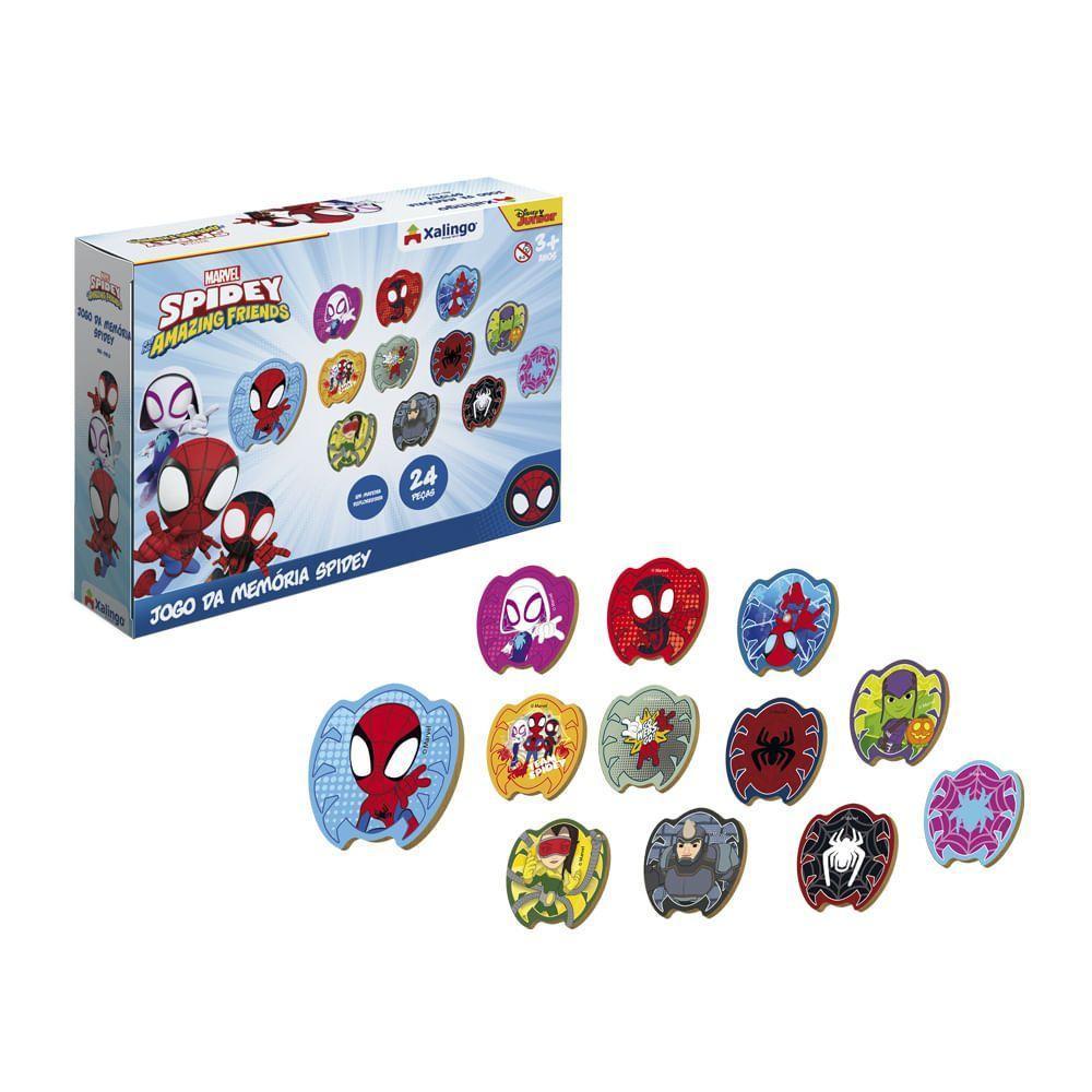 Jogo Da Memória Spidey Marvel 24 Peças Xalingo - 1