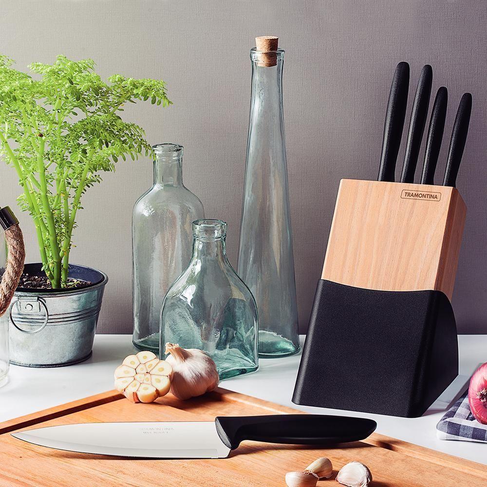 Panela Turim Alumínio Chumbo Antiaderente 18cm 1,4l Ptc + Jogo De Facas Plenus - Tramontina - 4