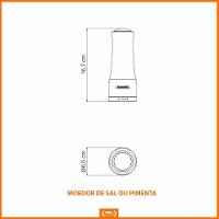 Panela Turim Alumínio Antiaderente 18cm 1,4l Ptc + Moedor De Sal E Pimenta Grande - Tramontina