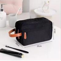 Bolsa Necessaire Masculina Feminina Organizadora Multifuncional Portátil Viagem Trabalho Impermeável Preto - 3