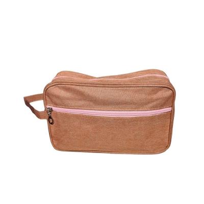 Necessaire Bolsa Para Maquiagem E Cosméticos Multifuncional Portátil Impermeável Rosa