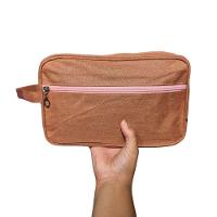 Necessaire Bolsa Para Maquiagem E Cosméticos Multifuncional Portátil Impermeável Rosa - 4