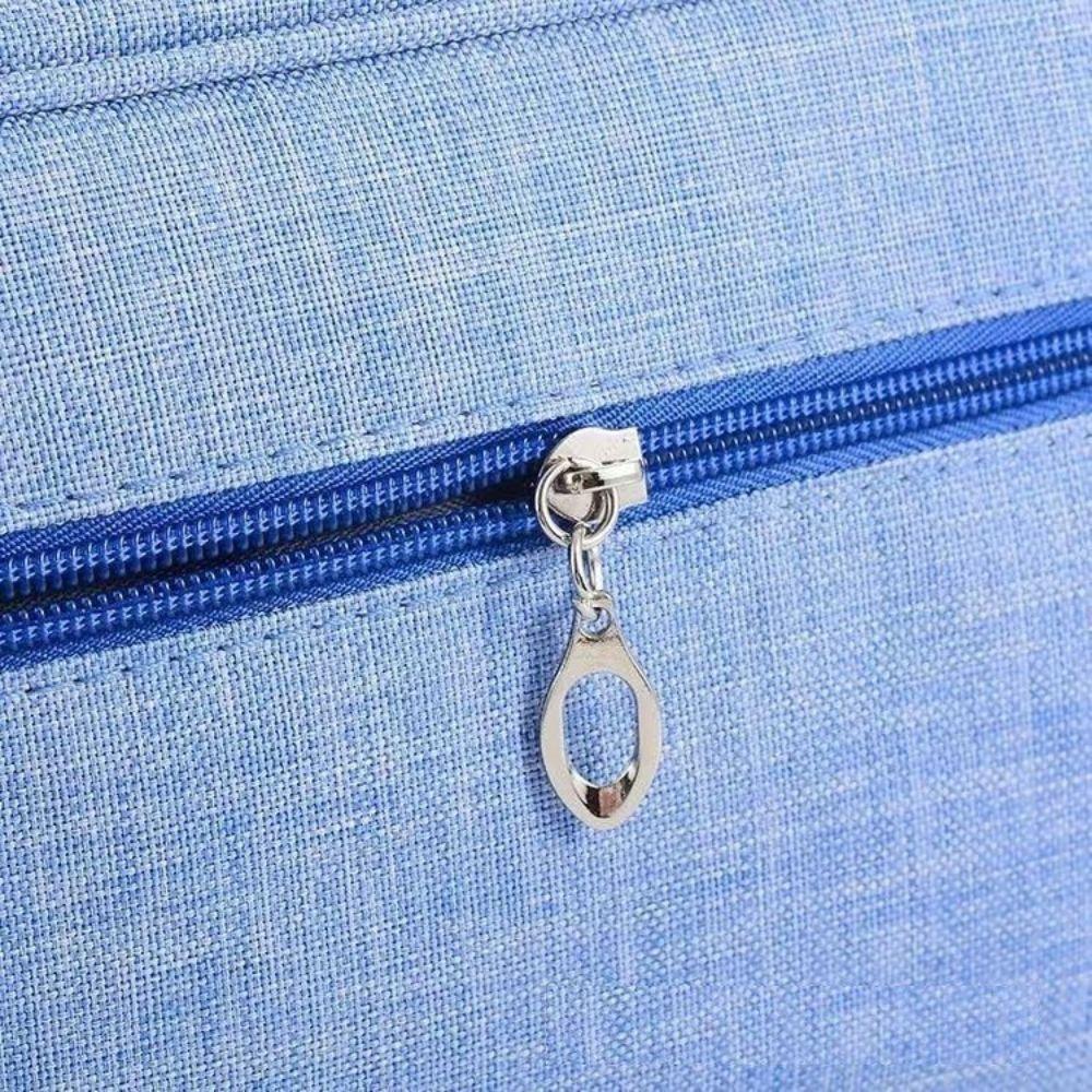 Necessaire Bolsa Para Maquiagem E Cosméticos Multifuncional Portátil Impermeável Azul - 2