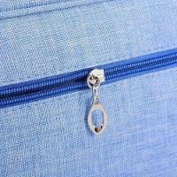 Necessaire Bolsa Para Maquiagem E Cosméticos Multifuncional Portátil Impermeável Azul - 2