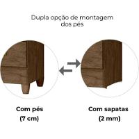 Guarda Roupa Casal 6 Portas 165 Cm Portugal Moval Castanho Wood Avela Wood - 6