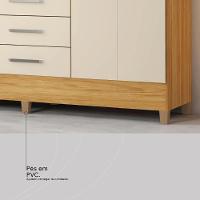 Guarda Roupa Capelinha Pérsia 4 Portas Cinamon Touch/off White Com Espelho - Demóbile Cinamon Touch/off White - 7