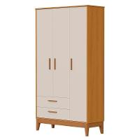 Guarda Roupa Infantil Flip 3 Portas E 2 Gavetas Areia Fosco/savana - Reller Móveis Areia Fosco/savana - 1