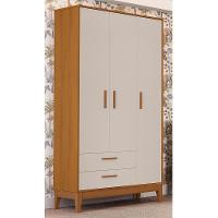 Guarda Roupa Infantil Flip 3 Portas E 2 Gavetas Areia Fosco/savana - Reller Móveis Areia Fosco/savana - 2