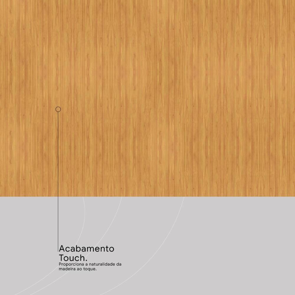 Guarda Roupa Dalila 3 Portas, 4 Gavetas E 3 Cabideiros Flex Cinamon Touch Com Espelho - Demóbile Cinamon Touch - 3