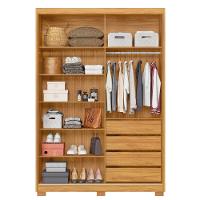 Guarda Roupa Casal Riva 2 Portas Deslizantes Flex Cinamon Touch Com Espelho E Pés - Demóbile Cinamon Touch - 5