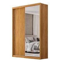 Guarda Roupa Casal Riva 2 Portas Deslizantes Flex Cinamon Touch Com Espelho - Demóbile Cinamon Touch - 1