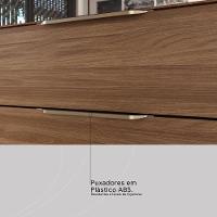 Guarda Roupa Casal Giardino 6 Portas 4 Gavetas Nogueira Touch Com Espelho - Demóbile Nogueira Touch - 5