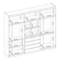 Guarda Roupa Casal Giardino 6 Portas 4 Gavetas Nogueira Touch Com Espelho - Demóbile Nogueira Touch - 7
