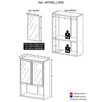 Armário Banheiro com 2 Portas Aspen Smart Plus Multimóveis - 3