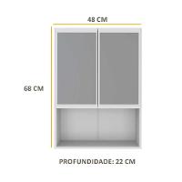 Armário Banheiro com 2 Portas Aspen Smart Plus Multimóveis - 5