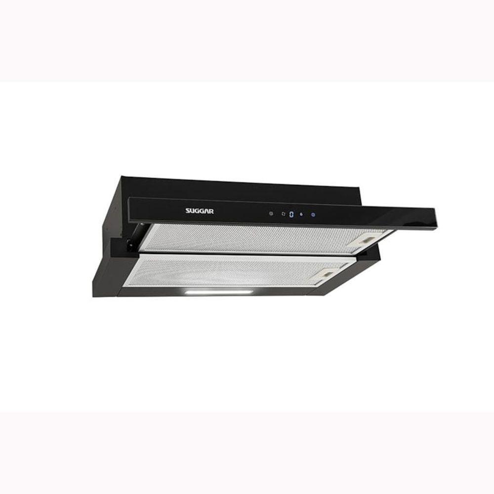 Depurador De Embutir Slim Touch 80 Cm Preto Suggar 220V - 6