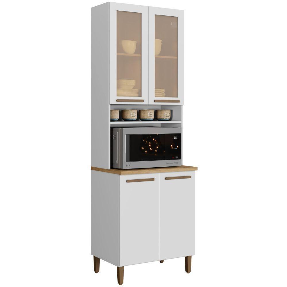 Paneleiro Premium 4 Portas Branco Arte Móveis - 1