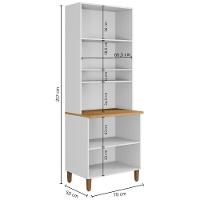 Paneleiro Premium 4 Portas Branco Arte Móveis - 3