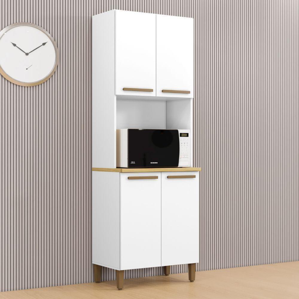 Paneleiro Romano 4 Portas Branco Arte Móveis - 2