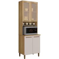 Paneleiro Premium 4 Portas Cinamomo Off White Arte Móveis - 1